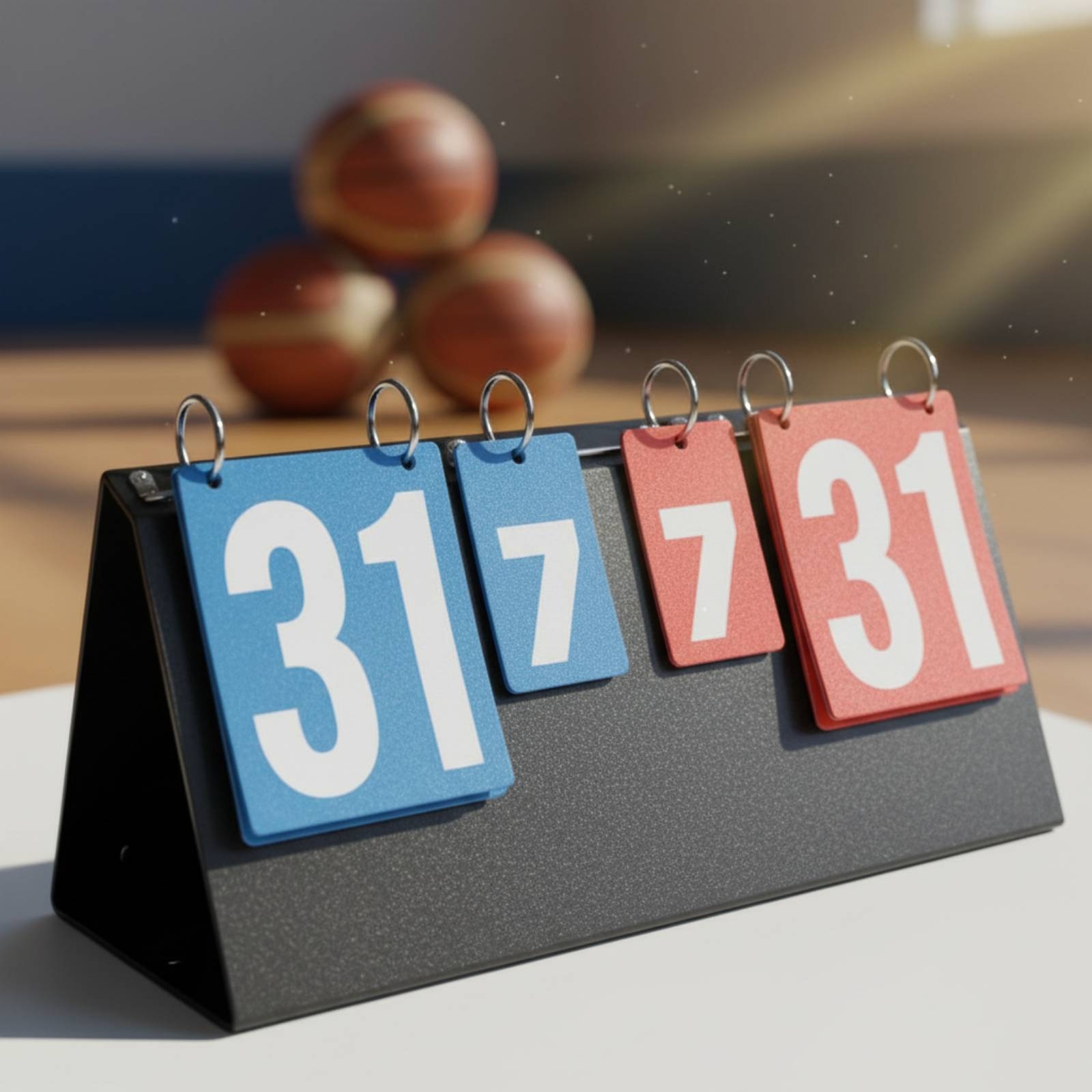 Table Tennis Scoreboard - Marcador Portátil Plegable Multideportivo, Marcador de