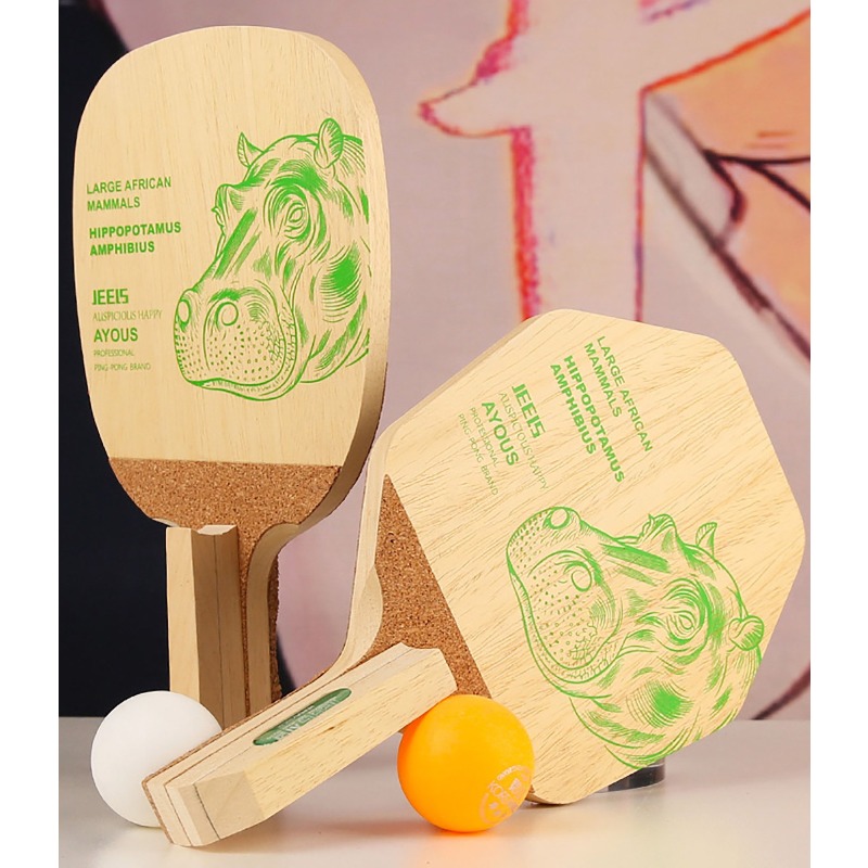 JEELS Green Hippo - Pala de Te - Table Tennis Paddles reseña y precio